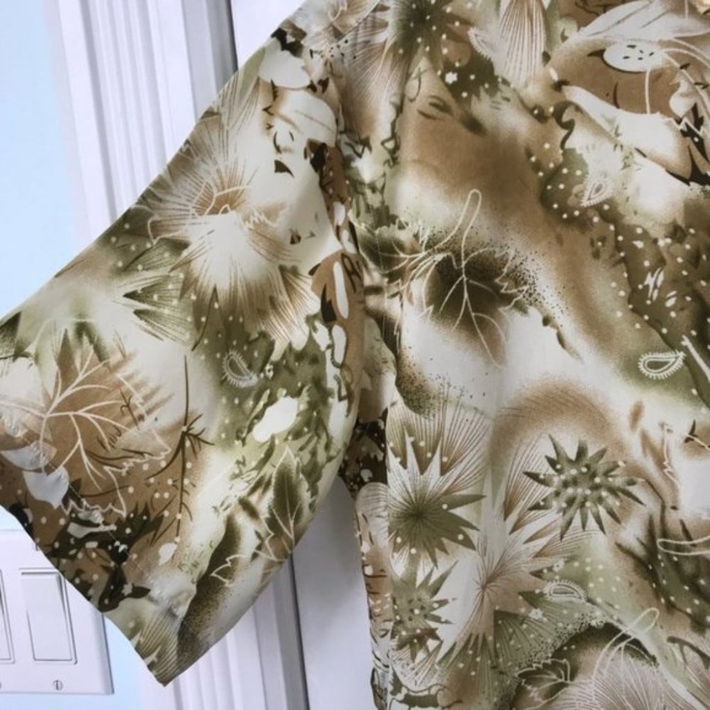 Vintage Passage Mens Hawaiian Dad Short Sleeve Button Up Shirt - Picture 5 of 11